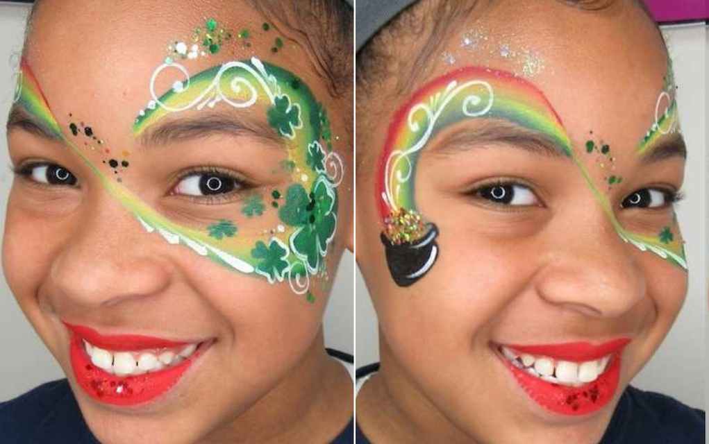 St Patrick's Day face paint lead - Mykidstime